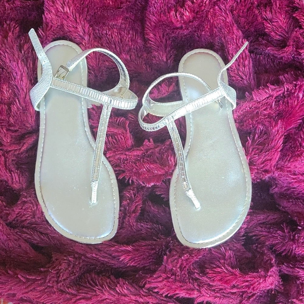 Silver sandals
